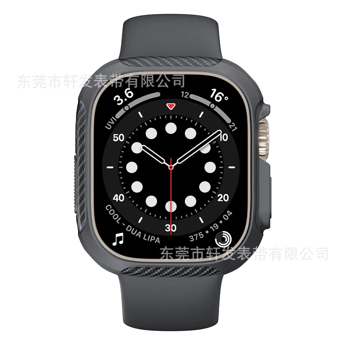 SNAPFIT Case Apple Watch Ultra 1 / 2 / 3 / 4 49mm TPU Carbon — Grey