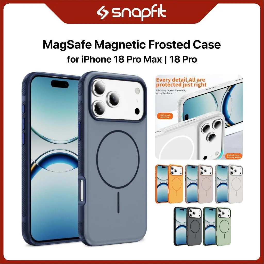 SNAPFIT Case iPhone 18 Pro Max Camera Protection Frosted MagSafe Shockproof