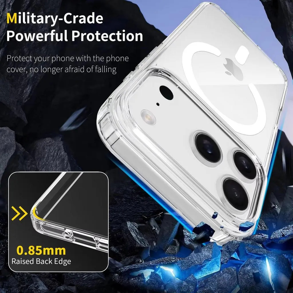 SNAPFIT Case For iPhone 18 Pro Max 18 Pro 1.5 Mm Slim MagSafe Transparent Anti Scratch — Clear Black Hole / iPhone 18 Pro