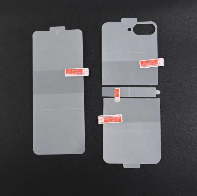 SNAPFIT Screen Protector Compatible With Samsung Galaxy Z Flip8 Flip 8 Hydrogel Film Clear Matte Fullset — Fullset Clear