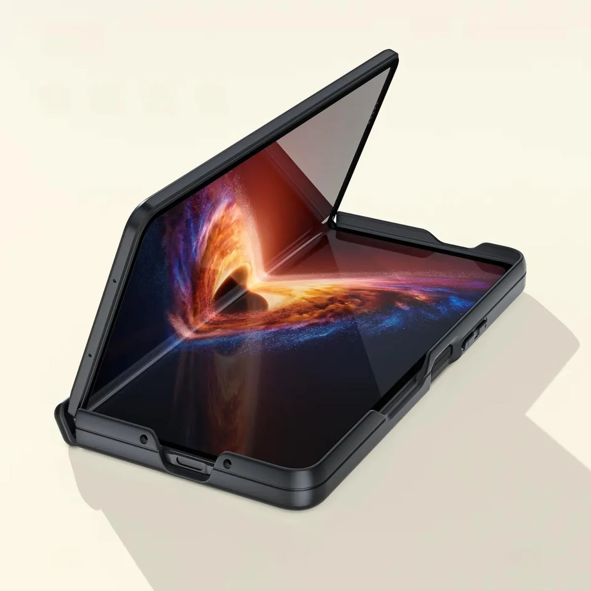 SNAPFIT Case Compatible With Samsung Galaxy Z Fold 8 Fold8 Ultra Wide SNAPFIT Magsafe Dual Hinge Protective Casing — Black / Fold 8 Ultra