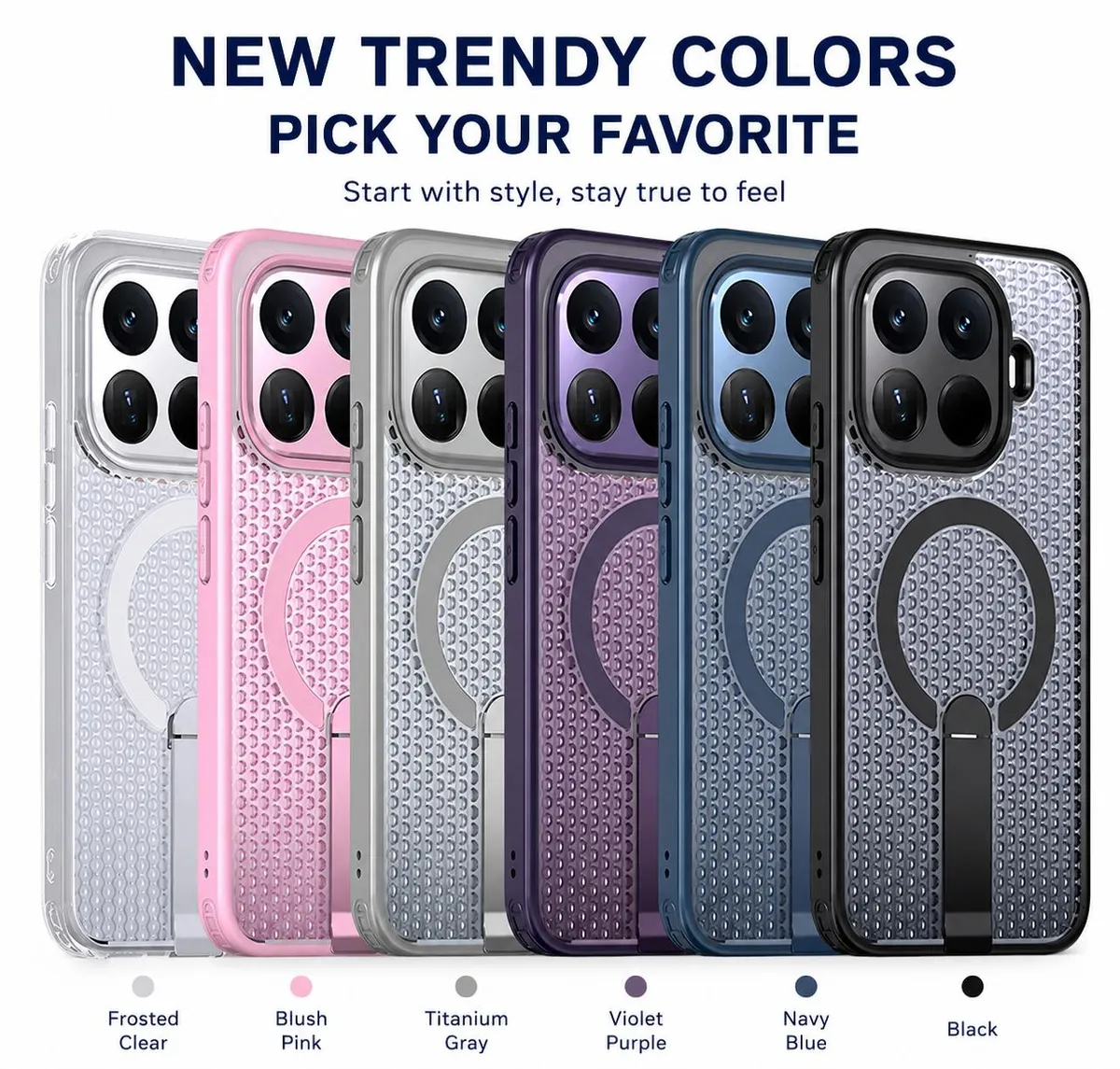 SNAPFIT Case Xiaomi 17T / 17T Pro SNAPFIT Magnetic Case Heat Dissipation Bracket KickStand Anti Shock Premium Cover