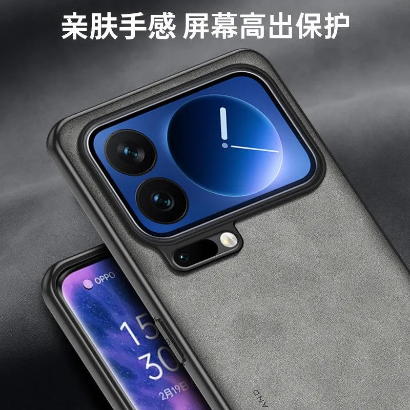 SNAPFIT Case Compatible for Xiaomi 17 Pro Max SNAPFIT Ultra Thin Sheepskin Leather Slim Protective Cover Casing - Primary Focuss ā Black / Xiaomi 17 Pro