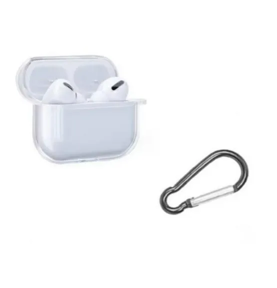Case AirPods 4 2024 With Keychain Gantungan Kunci Protective Casing — Silicone Black