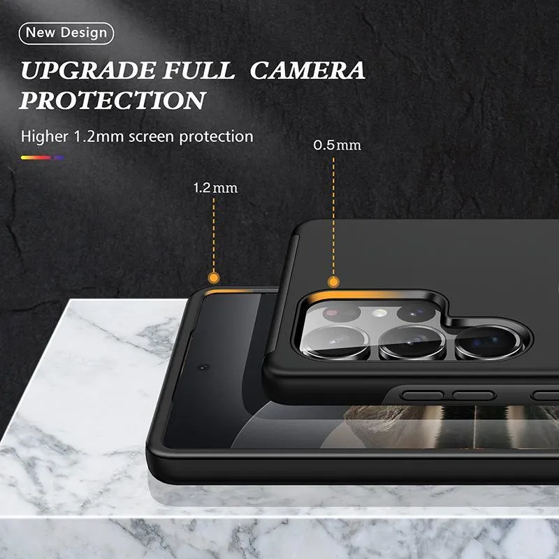 Case for Samsung S26 Ultra SNAPFIT Kickstand Sand Ring Magnetic MagSafe Rugged Full Cover Protective Cover Casing ā Black