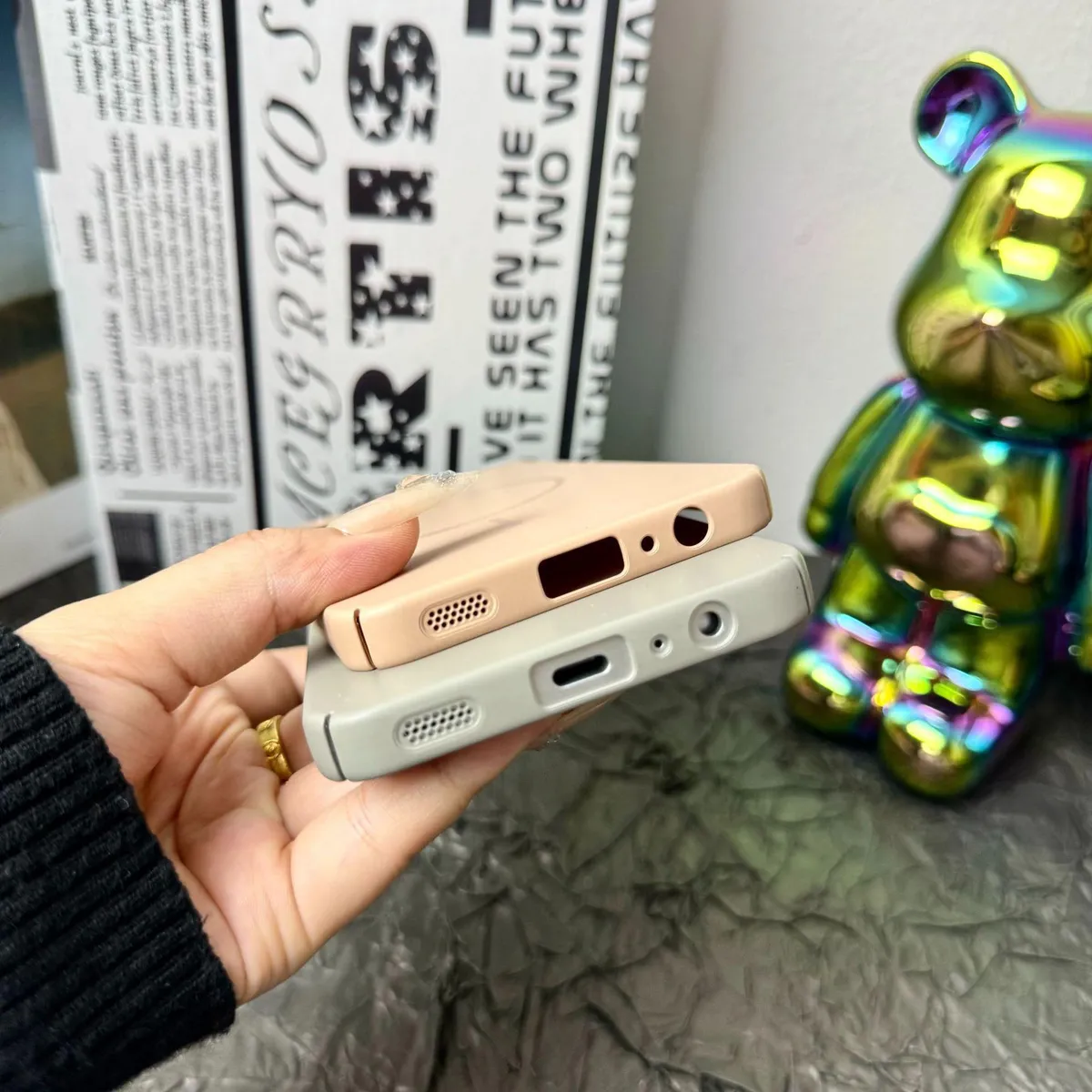 SNAPFIT Case Samsung Galaxy A57 Hardcase Magnetic MagSafe Camera Hole — Titaniium Grey