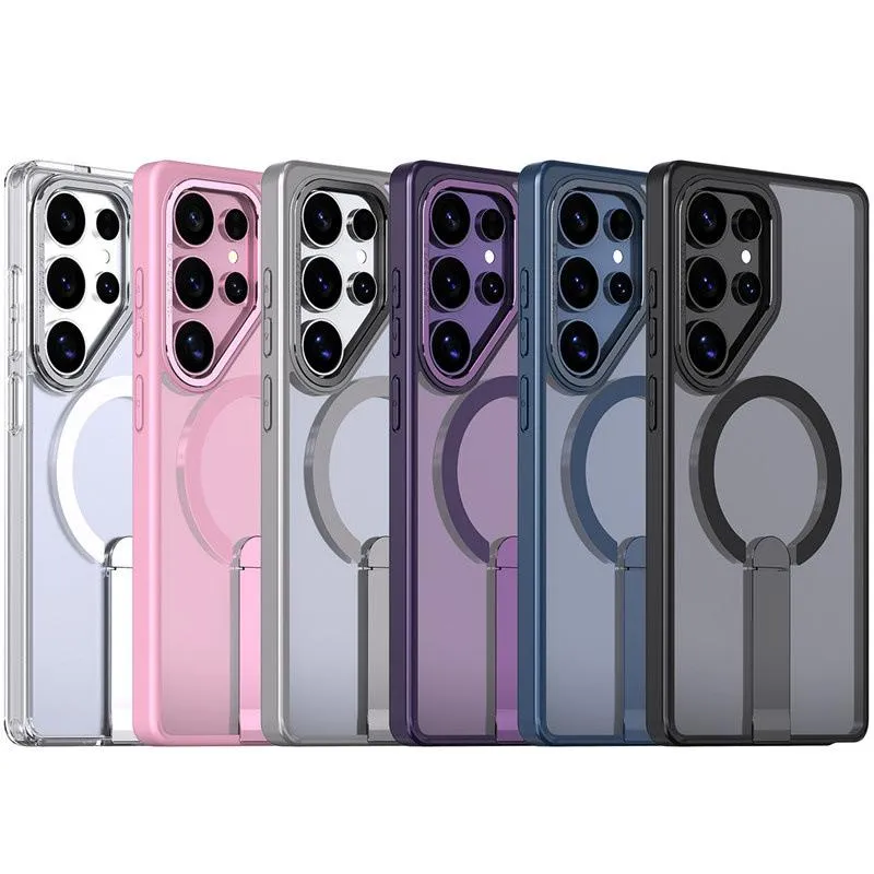 SNAPFIT Case Compatible for Samsung Galaxy S26 Ultra Plus SNAPFIT Magnetic Phone Case Trendy Color Matching Bracket Stand