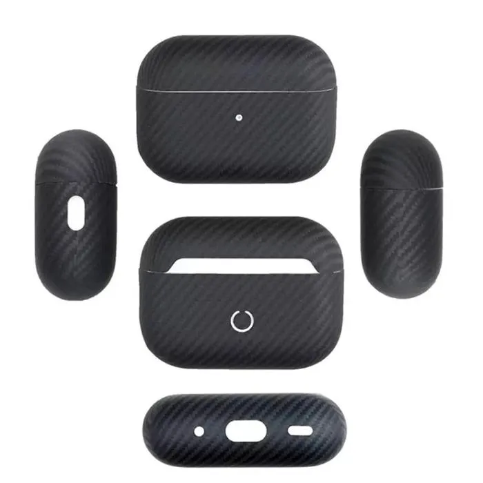 Case AirPods 4 2024 Real Aramid Carbon Fiber 600D Aramid Fiber Slim Anti-fall Hard Cover