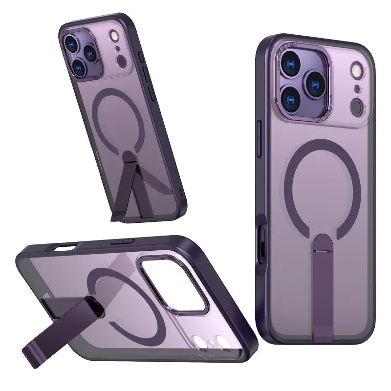 SNAPFIT Case iPhone 18 Pro Max 18 Pro Camera Protection Magnetic Stand MagSafe Shockproof — Black / iPhone 18 Pro