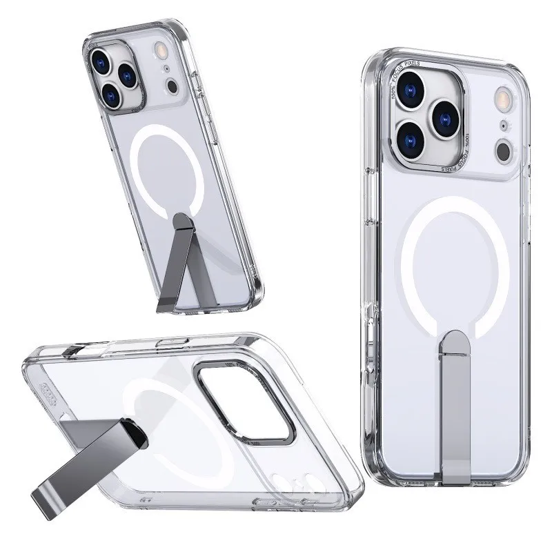 SNAPFIT Case iPhone 18 Pro Max 18 Pro Camera Protection Magnetic Stand MagSafe Shockproof — Black / iPhone 18 Pro