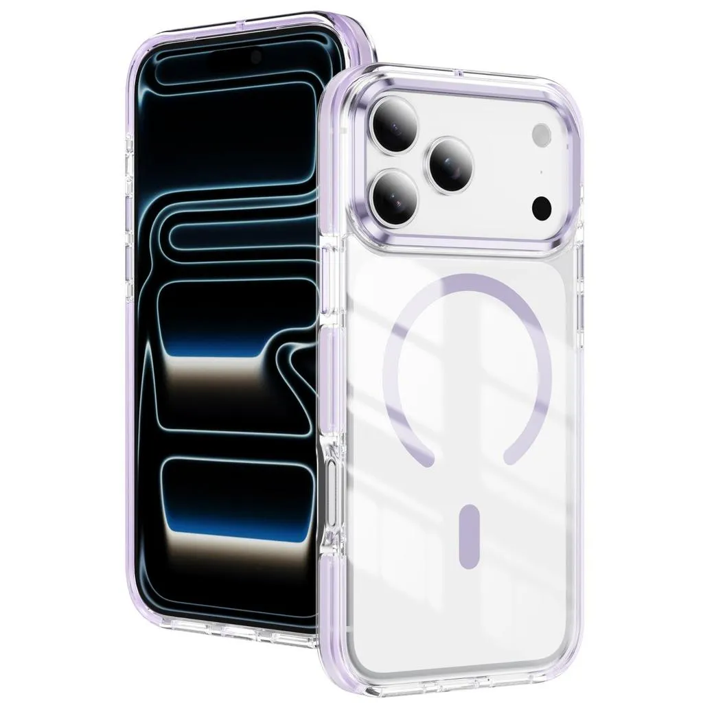 SNAPFIT Case Compatible With iPhone 18ProMax 18Pro Clear MagSafe Transparan Shockproof Soft TPU Premium Anti Gores Anti Shock Kamera Full Protect Case iPhone 18 ProMax Clear MagSafe Transparan Shockproof Anti Slip — Black / iPhone 18 Pro Max