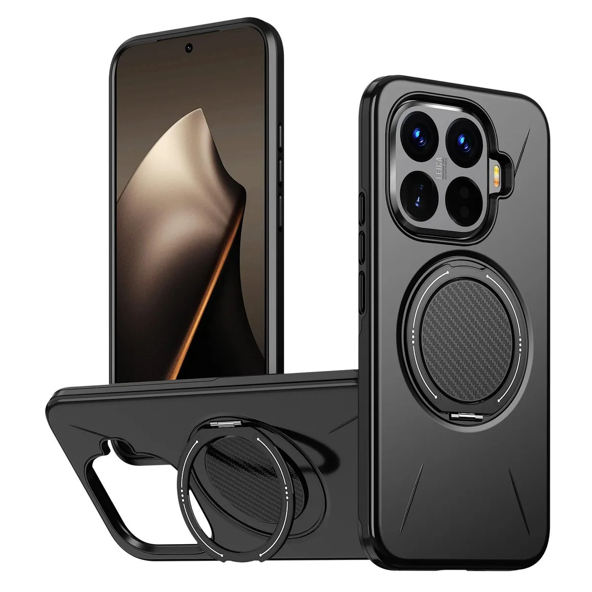 SNAPFIT Case Xiaomi 17T / 17T Pro SNAPFIT Magnetic Bracket Ring 360 Stand Premium Protective Cover ā Black / Xiaomi 17T