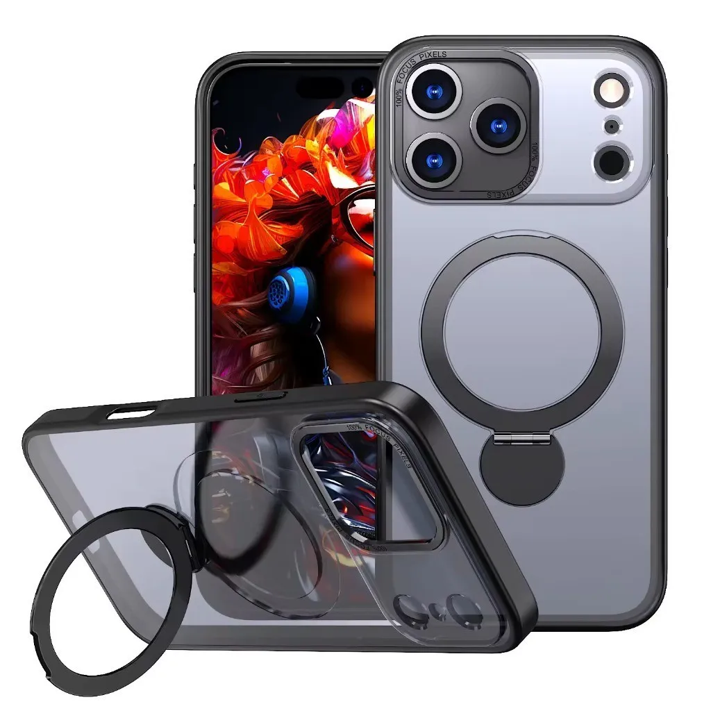 SNAPFIT Case iPhone 18 Pro Max 18 Pro Magnetic Kickstand Camera Protection - Primary Focuss — Black / iPhone 18 Pro Max