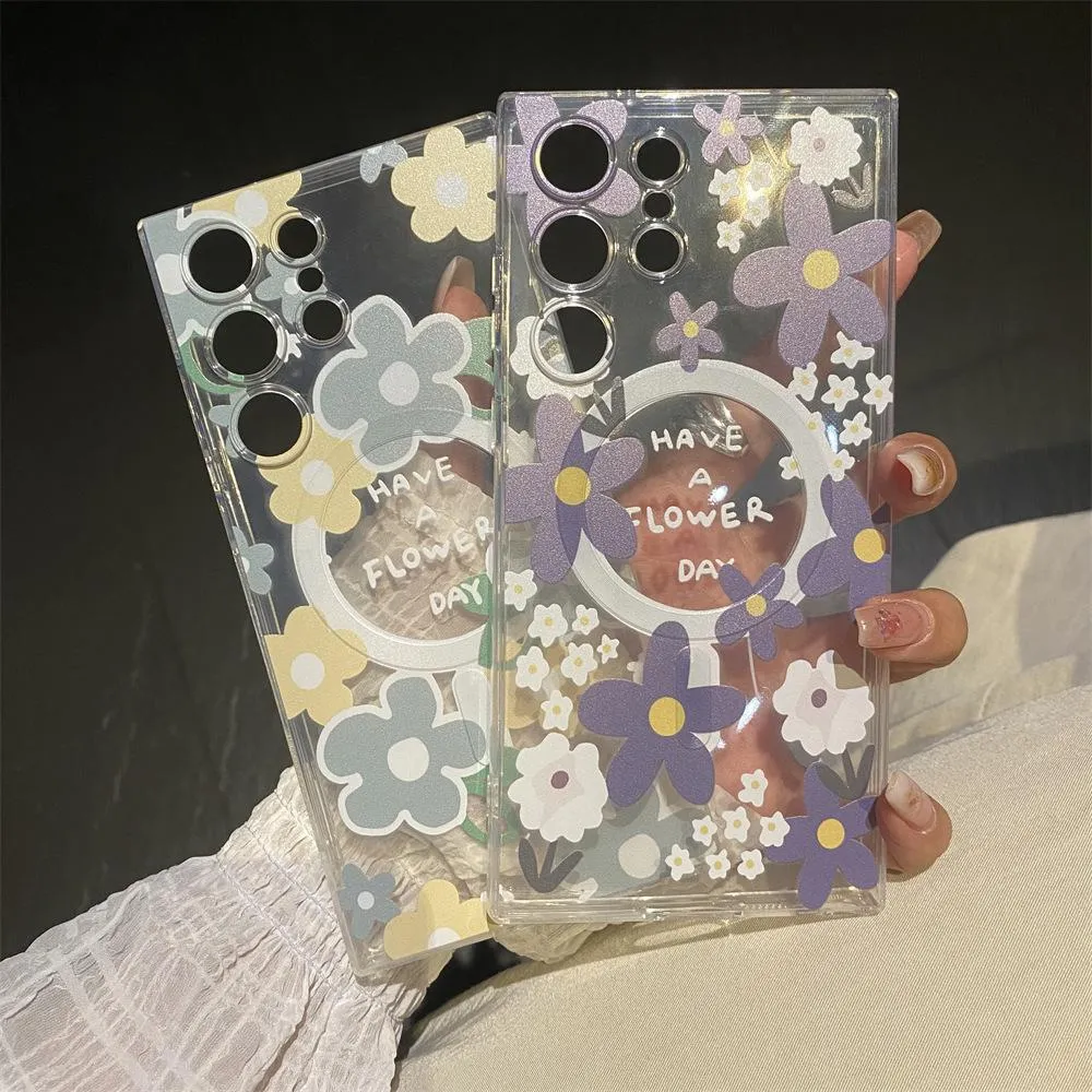 SNAPFIT Case for Samsung Galaxy S26 Ultra Plus SNAPFIT TPU 3D Color Painted Clear Transparent Protective Premium Casing Cover - Primary Focuss ā Floral Harmony / S26 Ultra