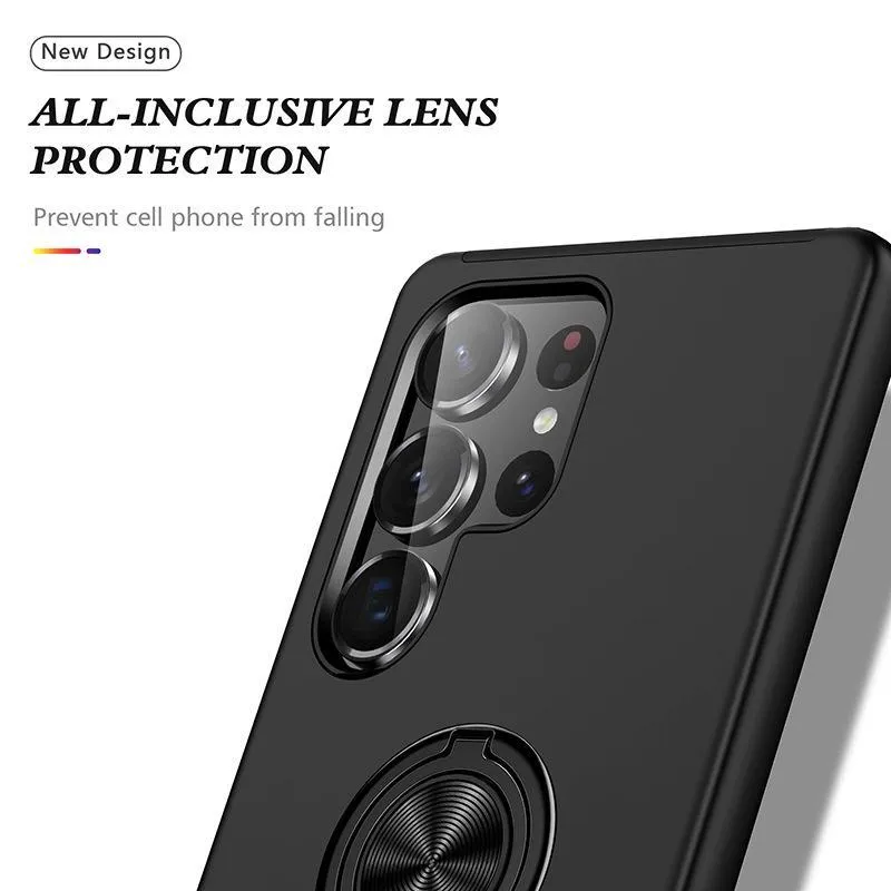 Case for Samsung S26 Ultra SNAPFIT Kickstand Sand Ring Magnetic MagSafe Rugged Full Cover Protective Cover Casing ā Black