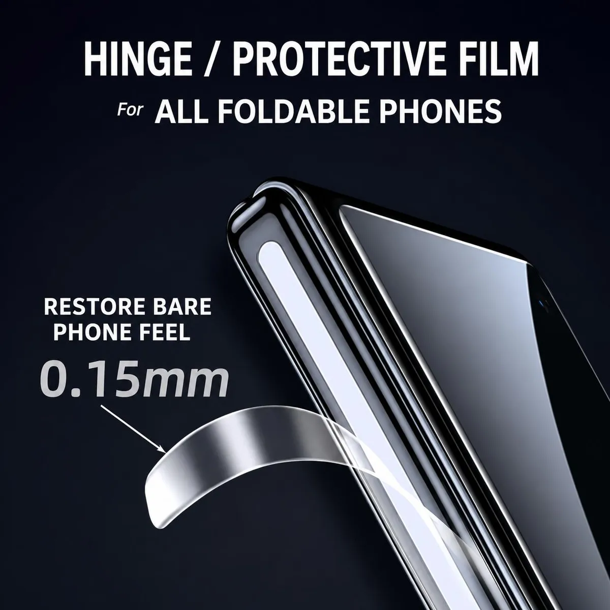 Hydrogel Compatible for Samsung Z Fold 8 Ultra Z Flip 8 SNAPFIT Hinge Protector Clear Anti Gores Hydrogel Engsel 2 Pcs ā Z Fold 8 Ultra