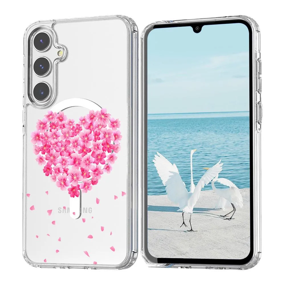 SNAPFIT Case for Samsung Galaxy S26 Ultra Plus SNAPFIT Floral 3D MagSafe Softcase Hardcase Full Protection Casing Cover - Primary Focuss โ Magsafe Blossom Love / S26
